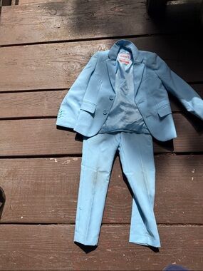 OppoSuits Light Blue Kids Matching Suit Set